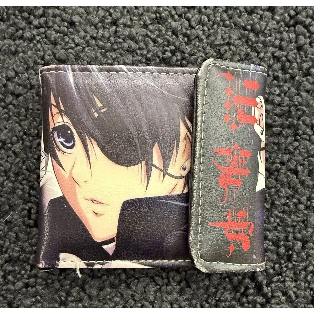 Black Butler Anime Graphic Print Wallet Ciel Phantomhive